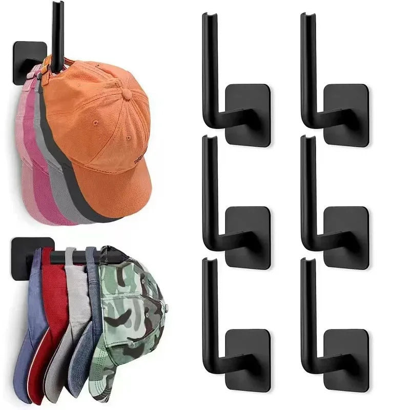Baseball Cap Hat Rack for Wall Cap Hanger Storage No Drilling Hat Display Organizer No Drilling Track Door Handle