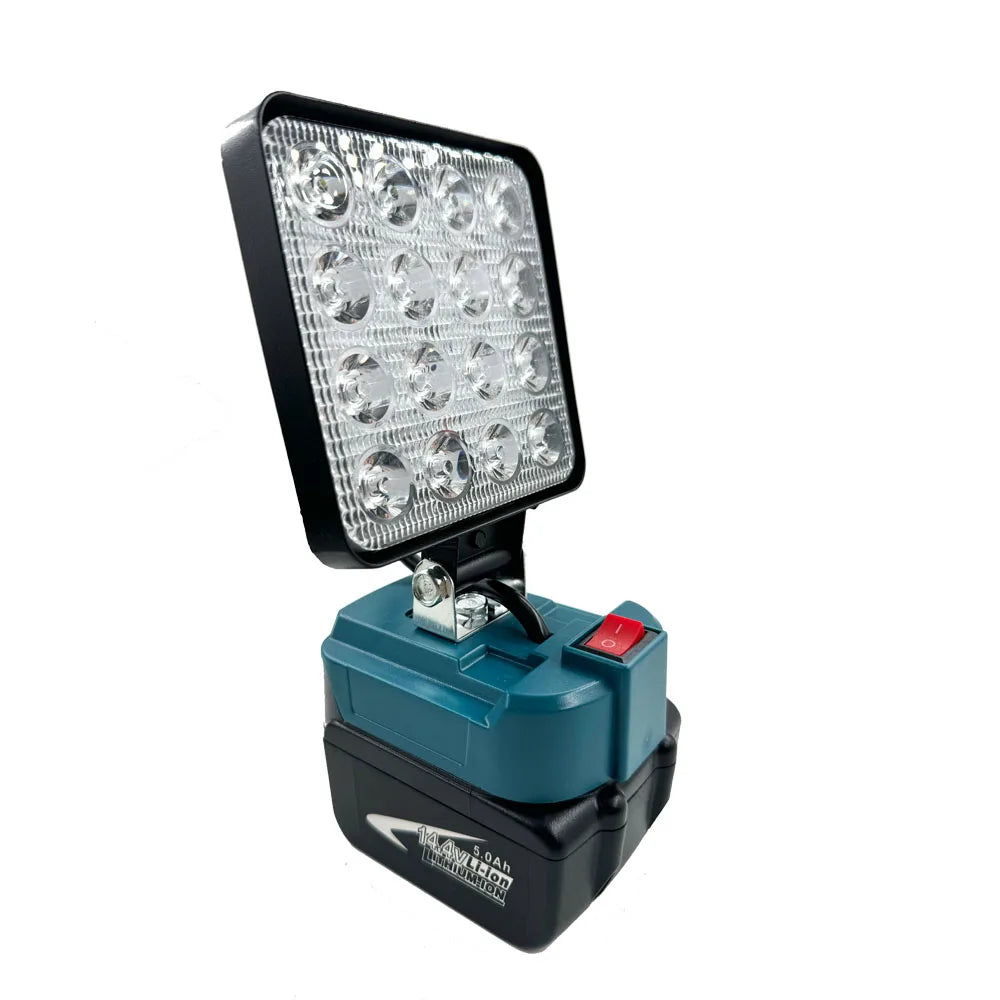 4 inch Cordless LED Work Light For Makita 14.4V-18V Li-ion Battery Lantern Outdoor Flashlight Camping Lamp Emergency Lighting