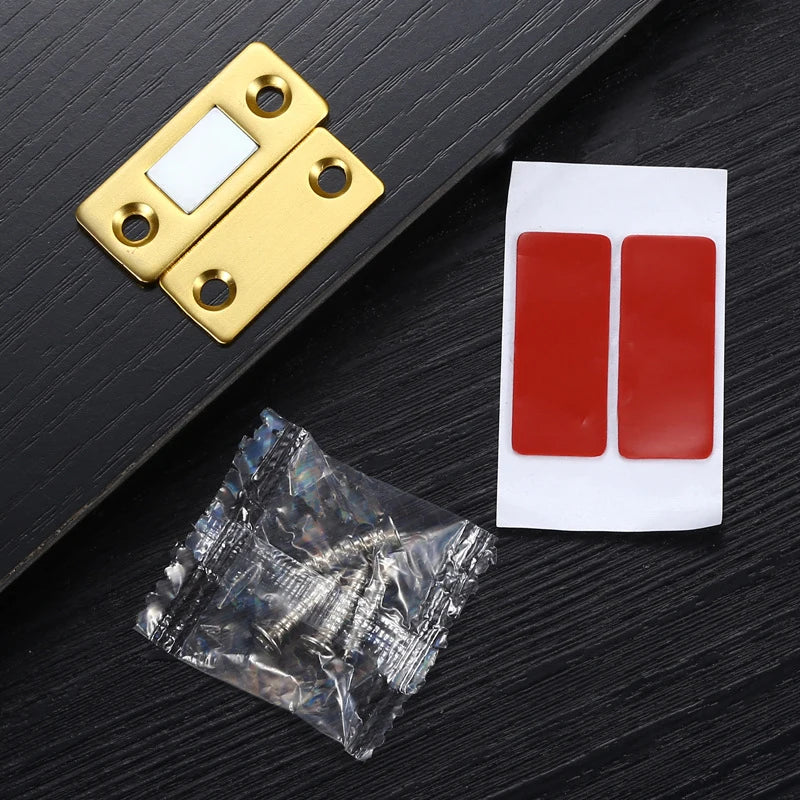 NAIERDI 2pcs/Set Magnet Door Stops Hidden Door Closer Magnetic Cabinet Catches With Screw For Closet Cupboard Furniture Hardware