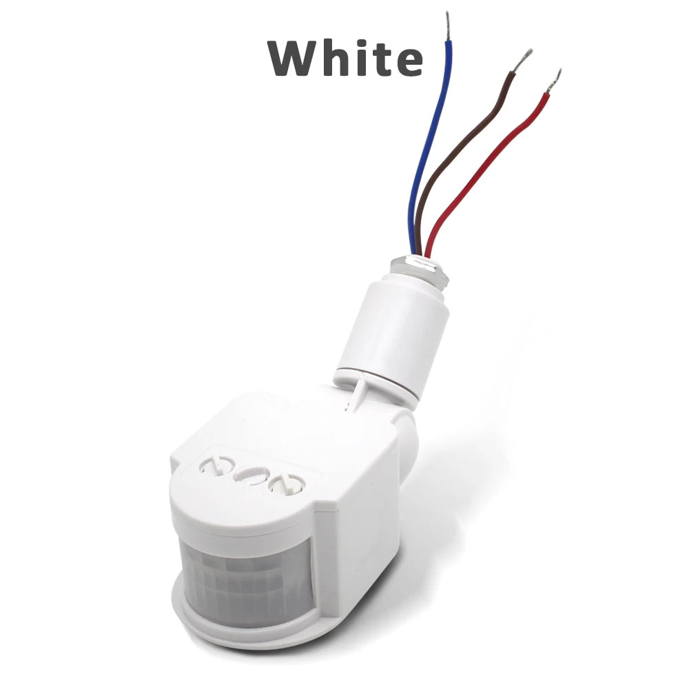 LED Motion Sensor 220V 110V 12V Automatic Infrared PIR Movement Detector Wall Mount Timer Outdoor 12 Volt Sensor Light Switch