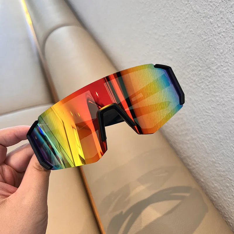 1/2pcs Oversized Wrap Frame Fashion Glasses Y2K Fashion Glasses Unisex Eyewear for Music Festivals Casual Eyewear