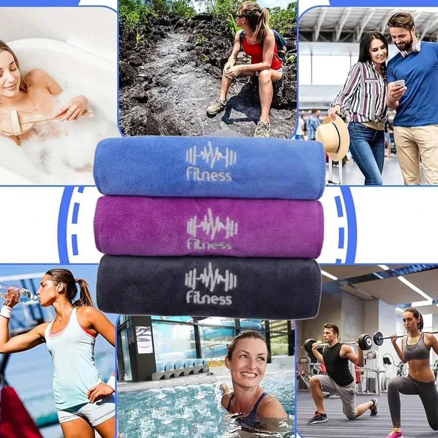1PC Quick-Drying Sports Towel Gym Bath Towel Pad for Outdoor Water Absorption Running Basketball