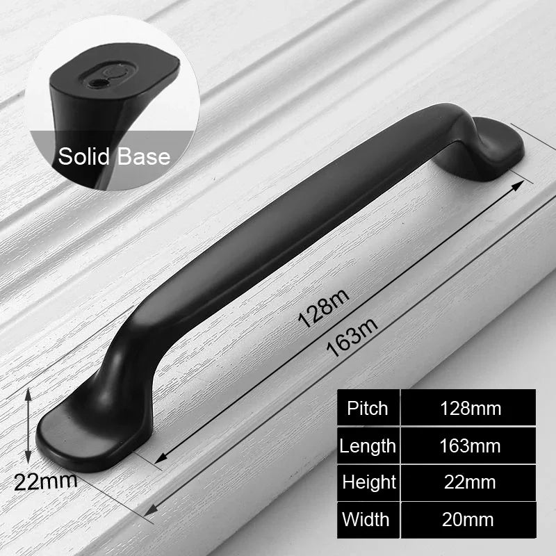 Black Handles Furniture Cabinet Knobs Muebles Handle Kitchen Handles Drawer Knobs Cabinet Pulls Cupboard Handles Knobs