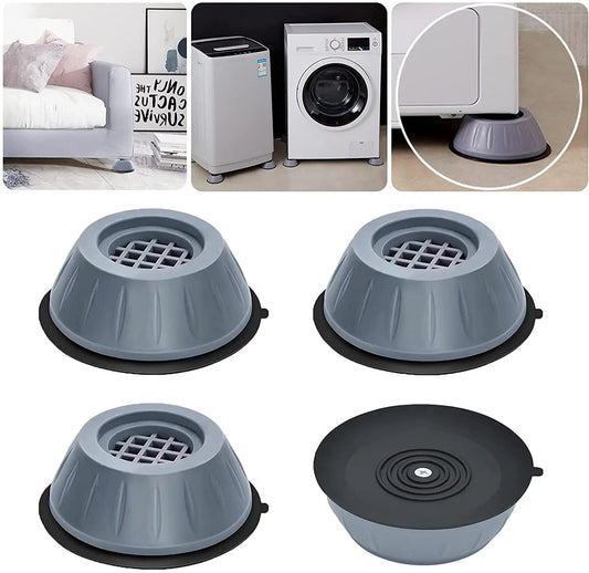 1/2/4PCS Anti Vibration Feet Pads Rubber Legs Slipstop Silent Skid Raiser Mat Washing Machine Support Dampers Stand Furniture