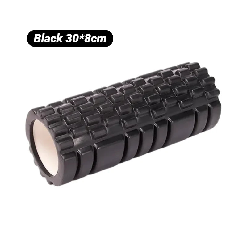 Yoga Column Foam Axis Massage Roller Muscle Back Massagethe Grid Training Hollow Roller - Fitness For Relaxation & Exercise Supp