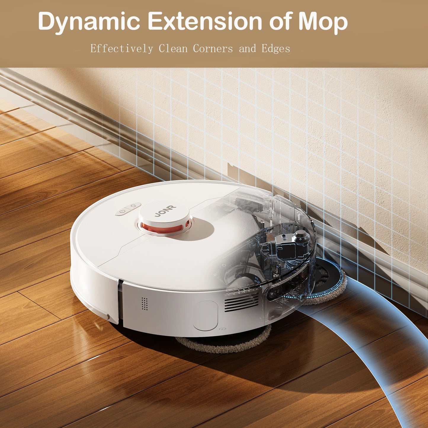 JONR Robot Vacuum P20 Pro International Edition Mopping Vacuuming Drying Wipes Automatic Cleaning Dust Collecting Drainage Water