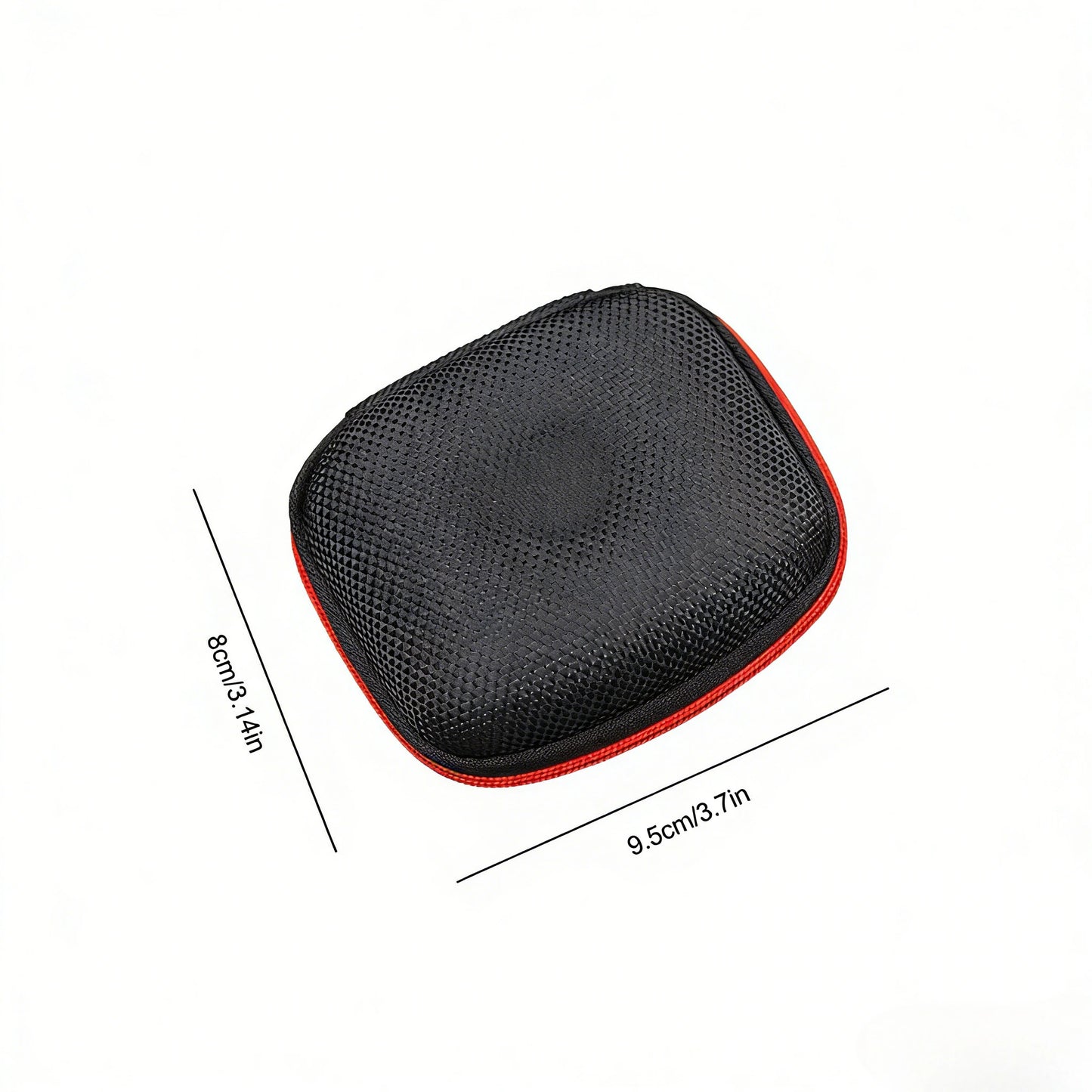 1/5pcs Square Earphone Storage Bag With Zipper Portable Bluetooth Headset Box Travel Carry Case Protective Storage Accessories