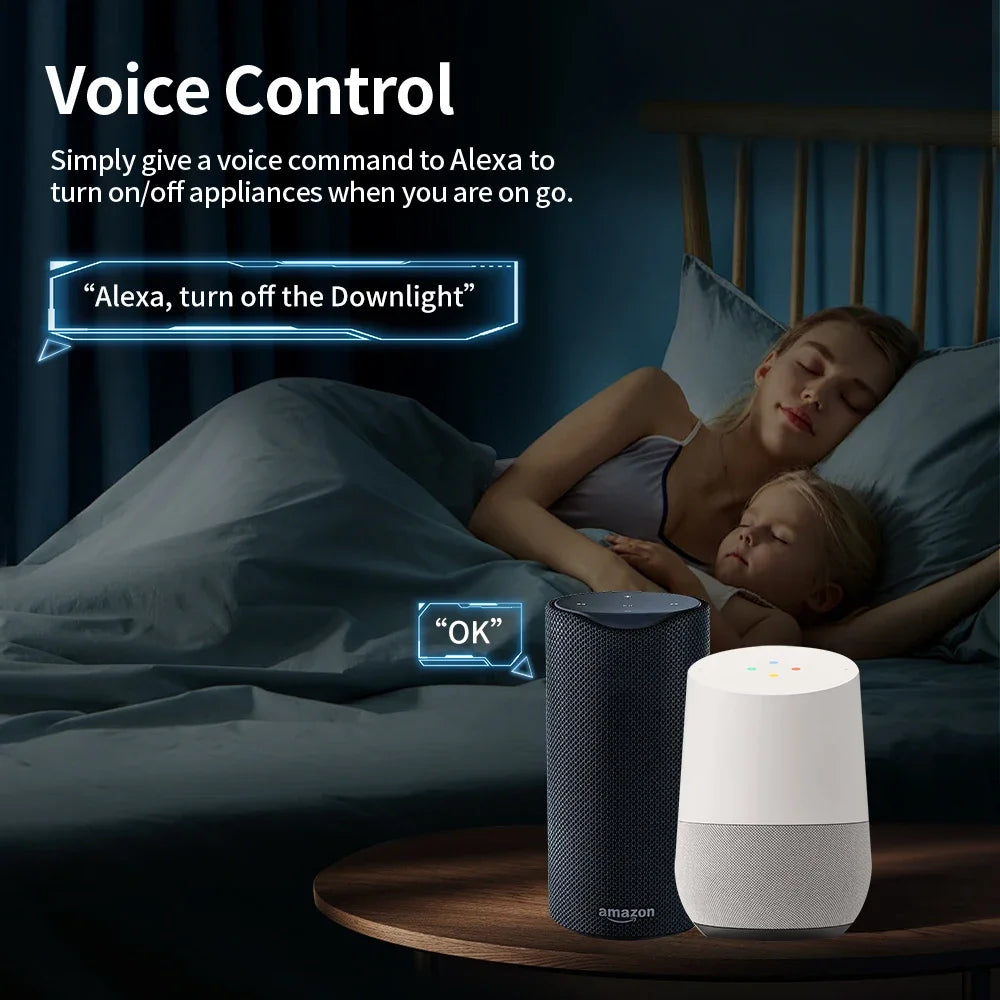 TNCE Tuya WiFi/Zigbee3.0 Smart Plug 16A/20A Smart Socket With Power Monitoring Timing Voice Control Work with Alexa Google Home