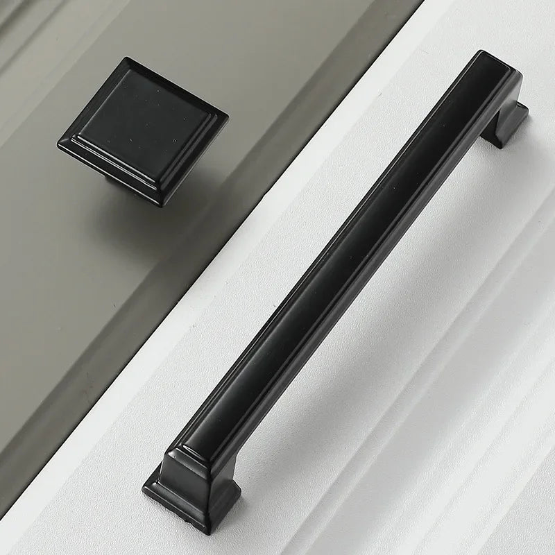 Black Handles Furniture Cabinet Knobs Muebles Handle Kitchen Handles Drawer Knobs Cabinet Pulls Cupboard Handles Knobs