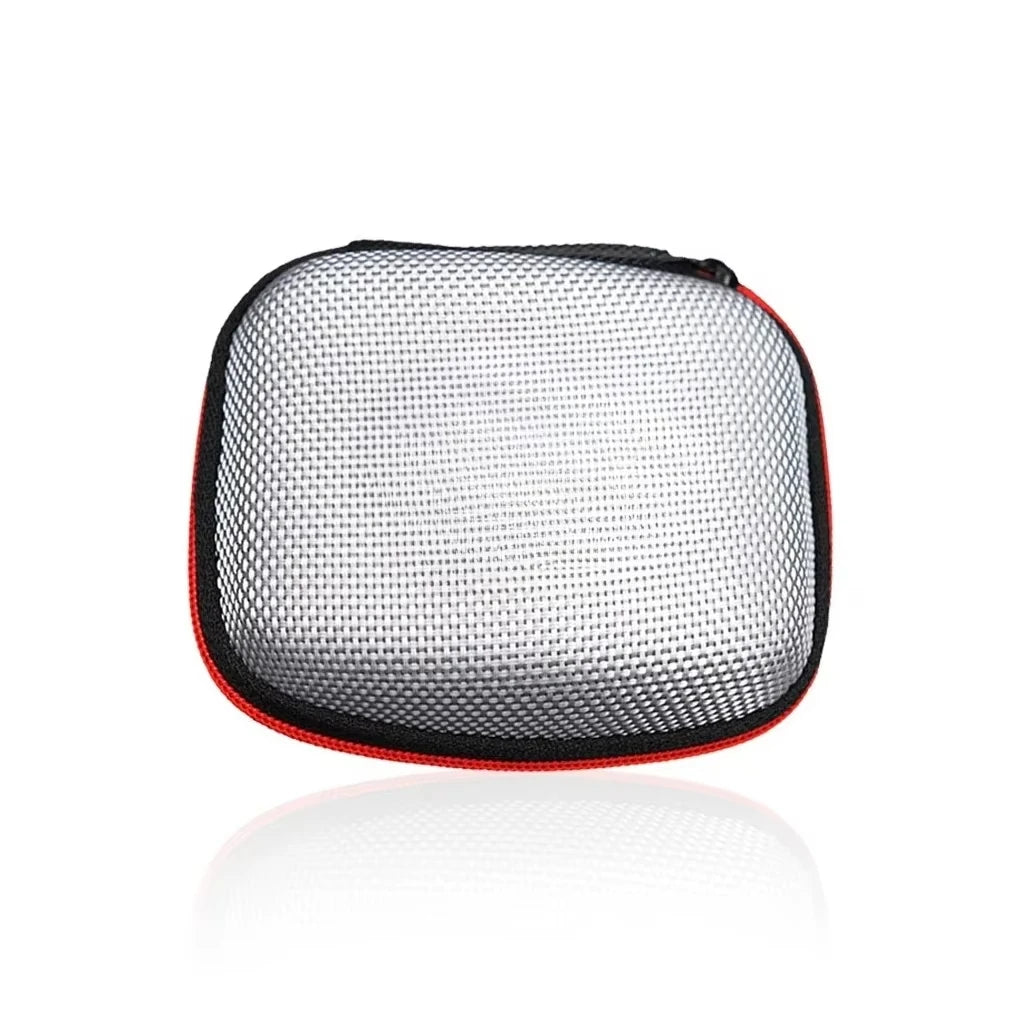 1/5pcs Square Earphone Storage Bag With Zipper Portable Bluetooth Headset Box Travel Carry Case Protective Storage Accessories