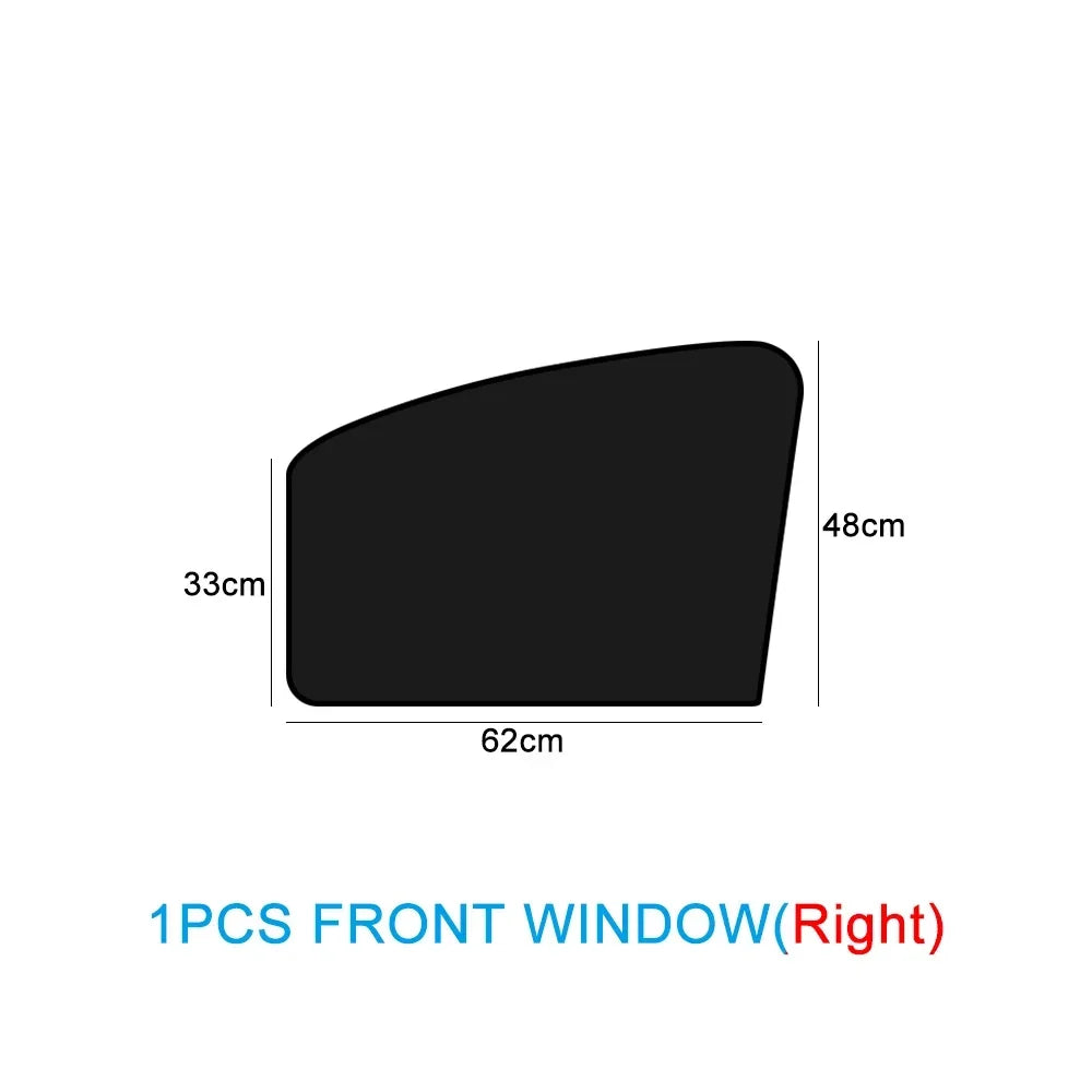 Magnetic Car Sunshade - UV Protection & Heat Blocking, Double-Sided Auto Window Shade with Easy DIY Installation
