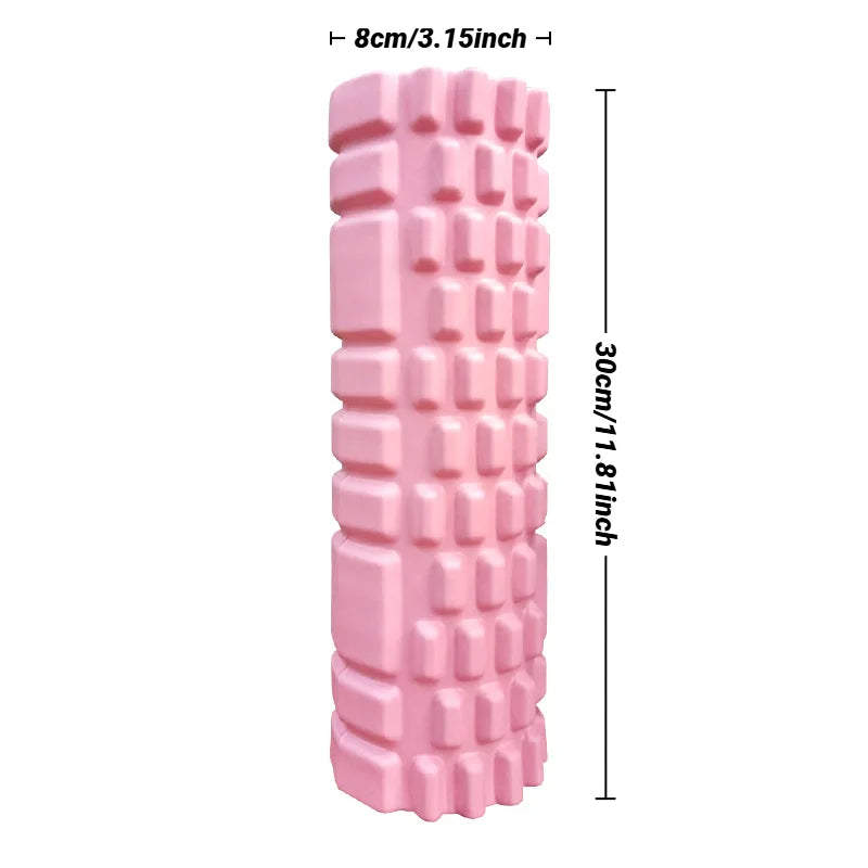 Yoga Column Foam Axis Massage Roller Muscle Back Massagethe Grid Training Hollow Roller - Fitness For Relaxation & Exercise Supp