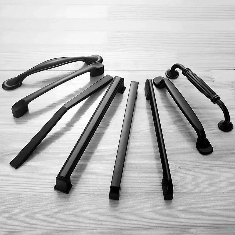 Black Handles Furniture Cabinet Knobs Muebles Handle Kitchen Handles Drawer Knobs Cabinet Pulls Cupboard Handles Knobs