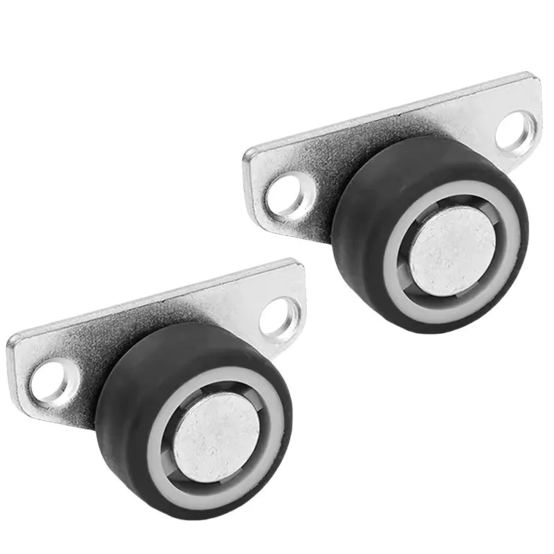 8/1PCS Mini Side Mount Caster Wheels Silent Rubber Furniture Casters Directional Cartwheels For Trolley Drawer Kitchen Cabinets