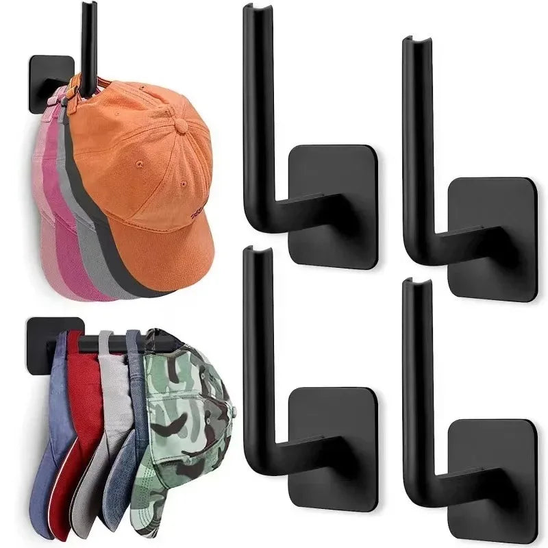 Baseball Cap Hat Rack for Wall Cap Hanger Storage No Drilling Hat Display Organizer No Drilling Track Door Handle