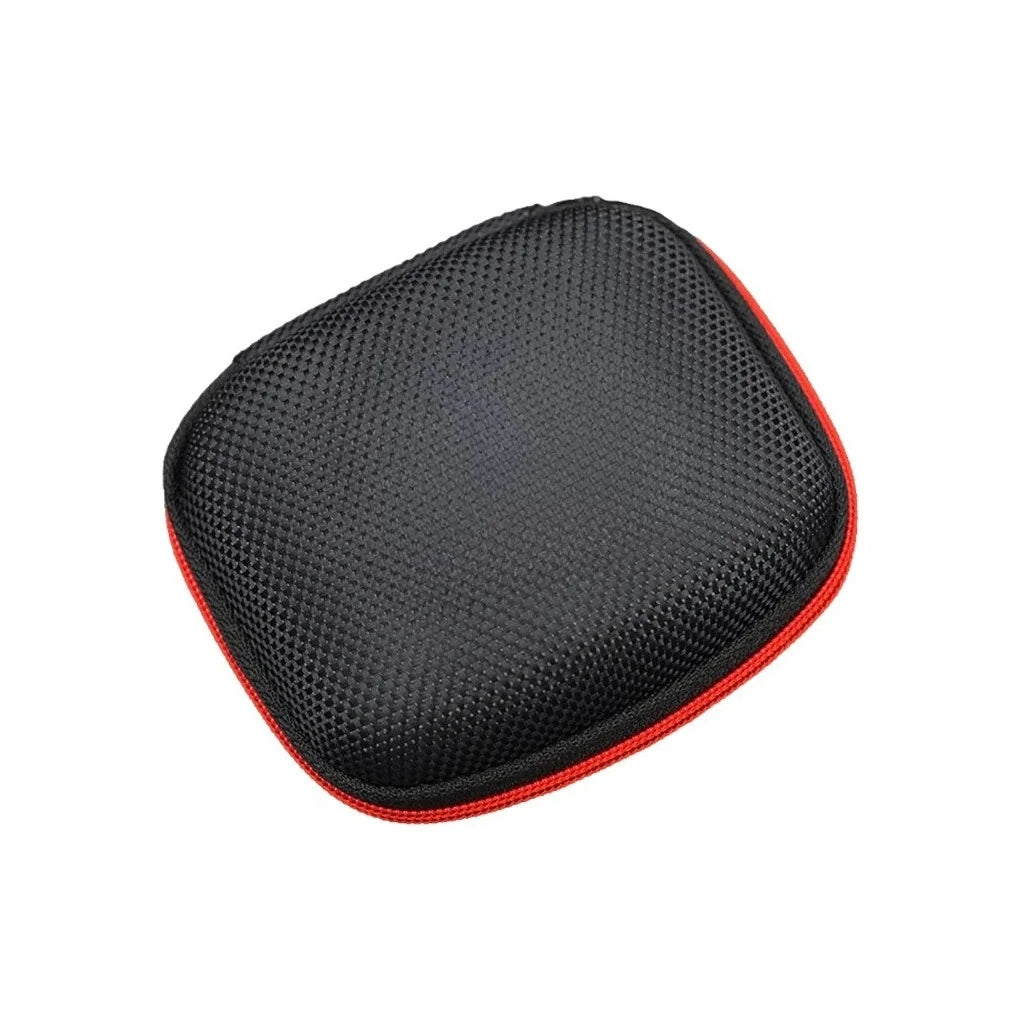 1/5pcs Square Earphone Storage Bag With Zipper Portable Bluetooth Headset Box Travel Carry Case Protective Storage Accessories