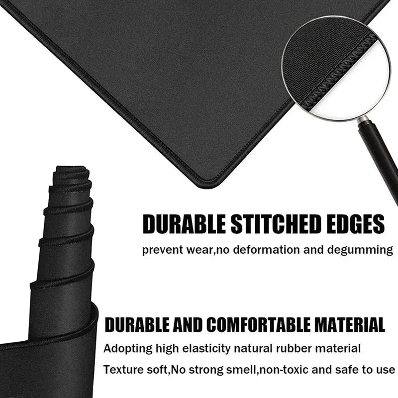 Extended Gaming Mouse Pad with Stitched Edge Non-Slip Rubber Base Waterproof Large Desk Mat for PC Laptop Gamer Office Home Use