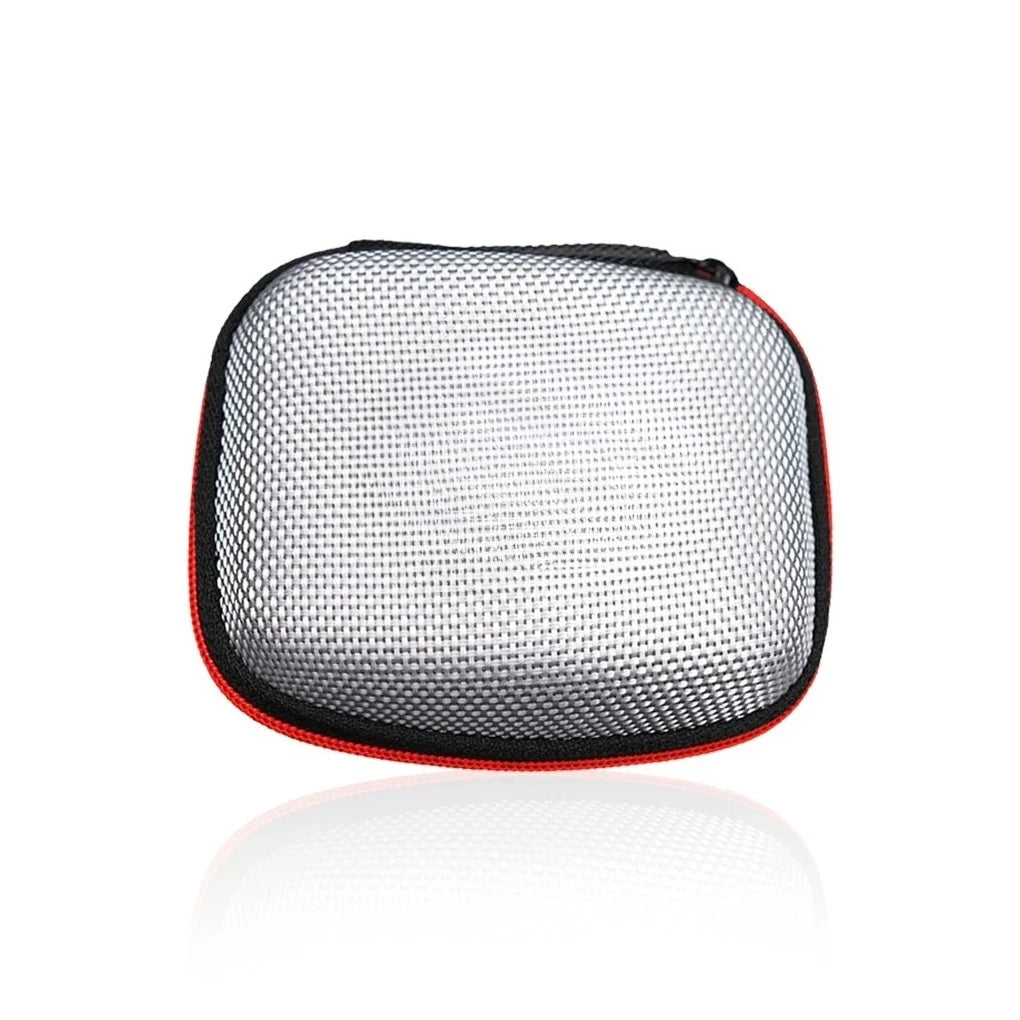 1/5pcs Square Earphone Storage Bag With Zipper Portable Bluetooth Headset Box Travel Carry Case Protective Storage Accessories