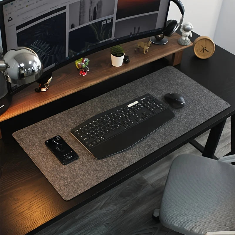 Gaming Accessories Wool Felt Mouse Pad Large Size Writing Mat Keyboard Mice Mat Non-slip Home Office Computer Desk Protector