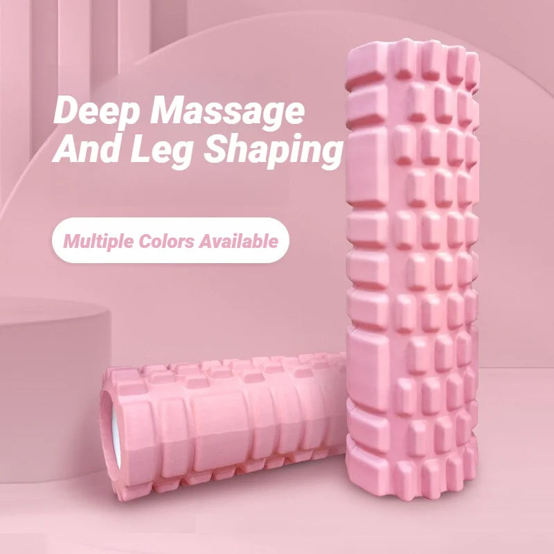 Yoga Column Foam Axis Massage Roller Muscle Back Massagethe Grid Training Hollow Roller - Fitness For Relaxation & Exercise Supp