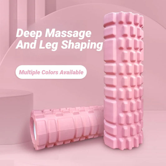 Yoga Column Foam Axis Massage Roller Muscle Back Massagethe Grid Training Hollow Roller - Fitness For Relaxation & Exercise Supp
