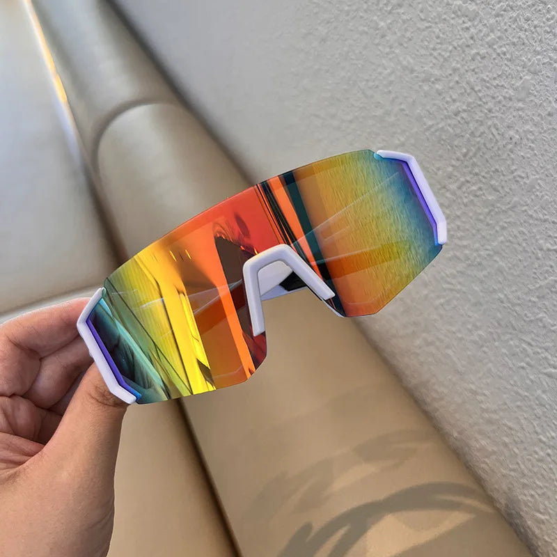 1/2pcs Oversized Wrap Frame Fashion Glasses Y2K Fashion Glasses Unisex Eyewear for Music Festivals Casual Eyewear