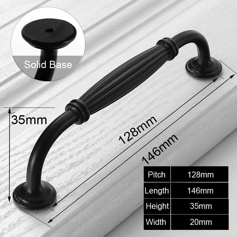 Black Handles Furniture Cabinet Knobs Muebles Handle Kitchen Handles Drawer Knobs Cabinet Pulls Cupboard Handles Knobs