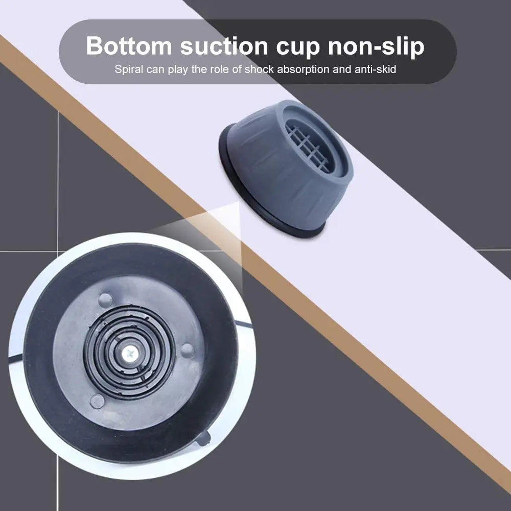 1/2/4PCS Anti Vibration Feet Pads Rubber Legs Slipstop Silent Skid Raiser Mat Washing Machine Support Dampers Stand Furniture