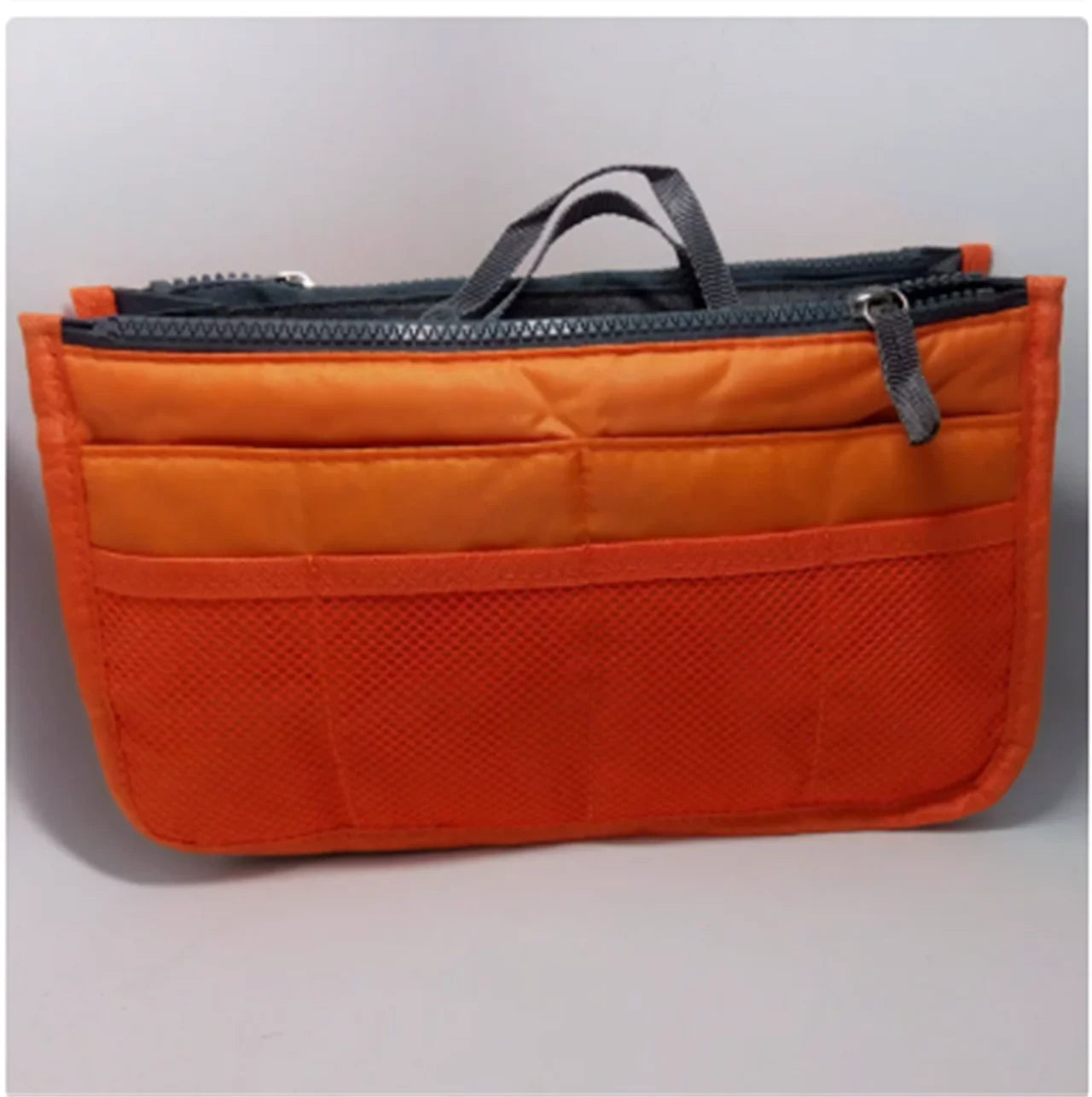 HOMEFISH Portable Double Zipper Toiletry Bag Large Capacity Multi Pocket Travel Cosmetic Storage Mommy Bag