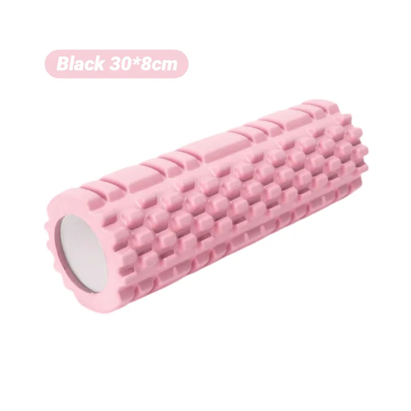 Yoga Column Foam Axis Massage Roller Muscle Back Massagethe Grid Training Hollow Roller - Fitness For Relaxation & Exercise Supp